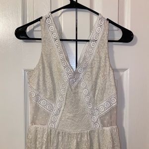 Off-White Lace Dress - Size Small